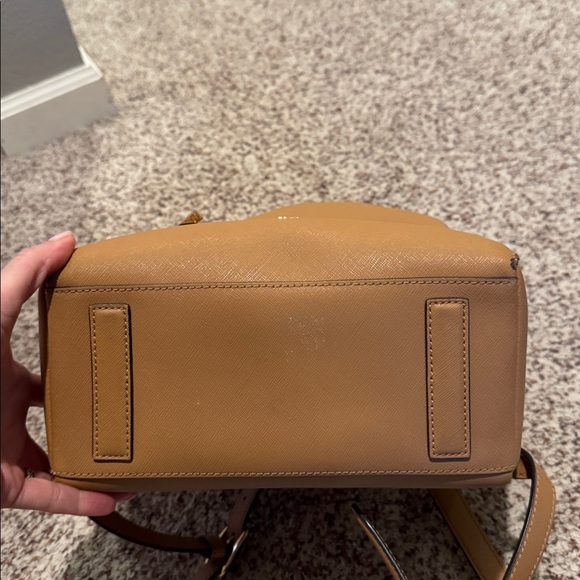 Tory Burch Camel Leather Backpack - Picture 7 of 9